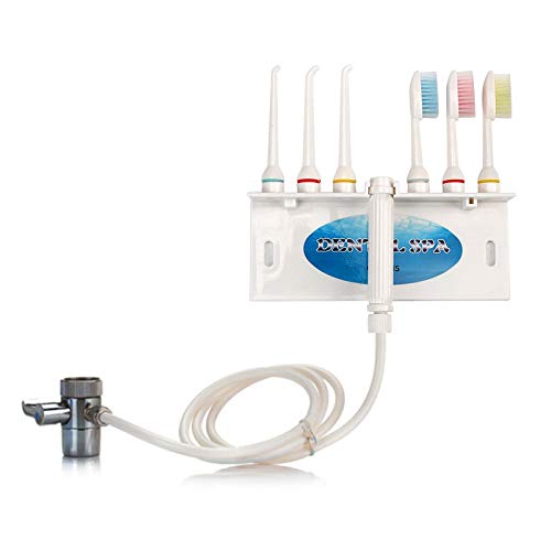 Water Flosser for Family Use 3 Jet Tips & 3 Toothbrush for Faucet & Shower, O...