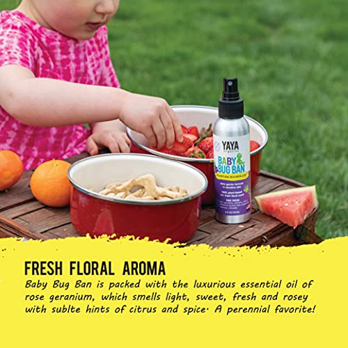 YAYA ORGANICS BABY BUG BAN – All-Natural, Proven Effective Repellent for Babi...