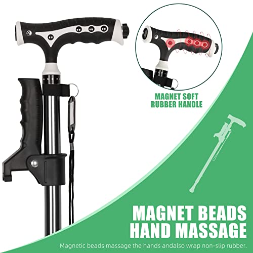 Yayayo Walking Cane for Men & Women Aluminum Alloy Lightweight Height Adjusta...