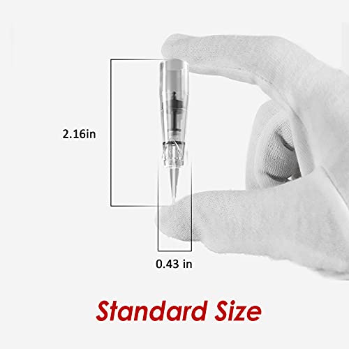20Pcs Permanent Makeup Needles 1R/1P Tattoo Machine PMU Pen Cartridge Needle ...