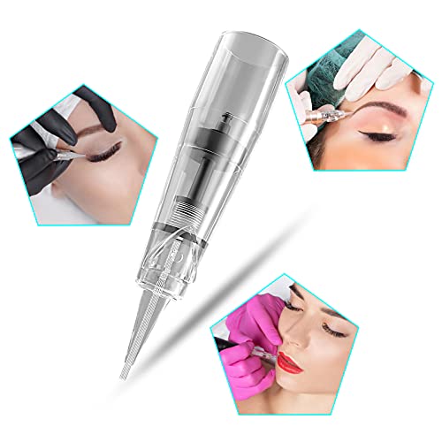 20Pcs Permanent Makeup Needles 1R/1P Tattoo Machine PMU Pen Cartridge Needle ...
