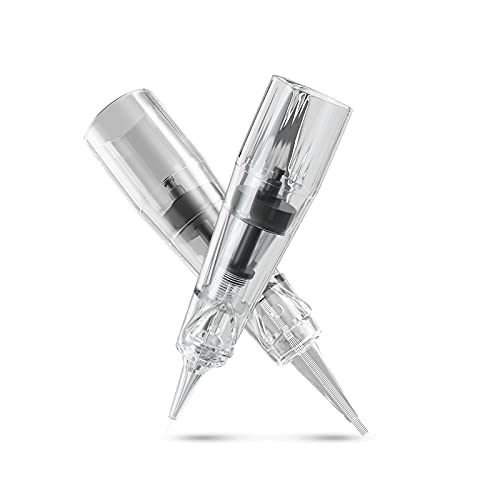 20Pcs Permanent Makeup Needles 1R/1P Tattoo Machine PMU Pen Cartridge Needle ...