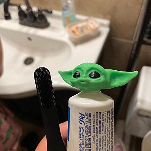 Toothpaste Cap Dispenser for Kids and Adults, New Baby Yoda Toothpaste Topper...