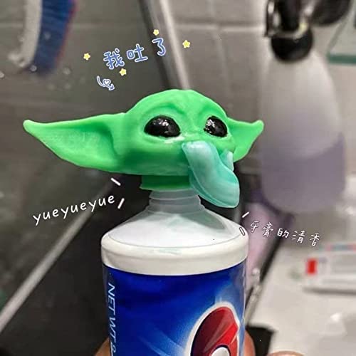 Toothpaste Cap Dispenser for Kids and Adults, New Baby Yoda Toothpaste Topper...