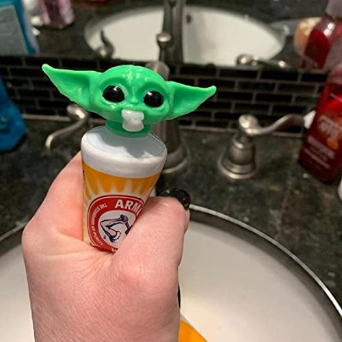 Toothpaste Cap Dispenser for Kids and Adults, New Baby Yoda Toothpaste Topper...