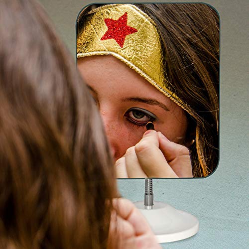 YEAKE Adjustable Flexible Gooseneck Makeup Mirror,360°Rotation Folding Portab...