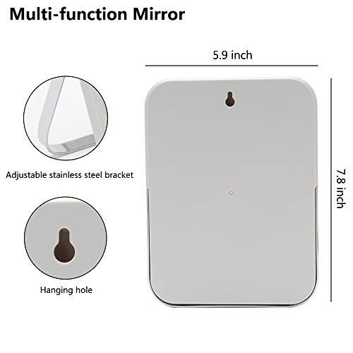 YEAKE Table Desk Vanity Makeup Mirror,8-Inch Portable Folding Mirror with Met...