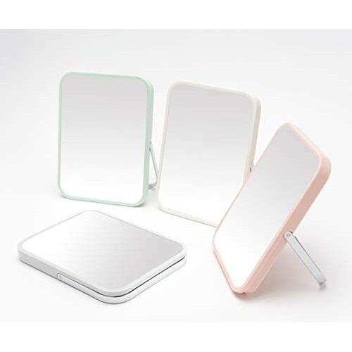 YEAKE Table Desk Vanity Makeup Mirror,8-Inch Portable Folding Mirror with Met...