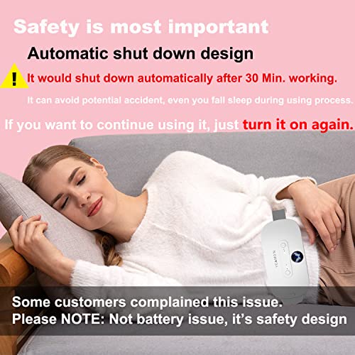 Portable Cordless Heating Pad for Cramps, Electric Waist Belt Device, Fast He...