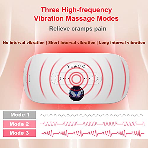 Portable Cordless Heating Pad for Cramps, Electric Waist Belt Device, Fast He...