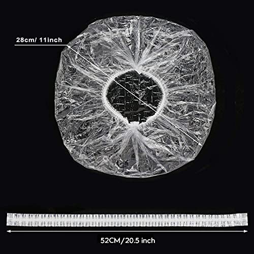 Years Calm 30PCS Disposable Shower Caps, Clear Shower Caps for Travel, large ...