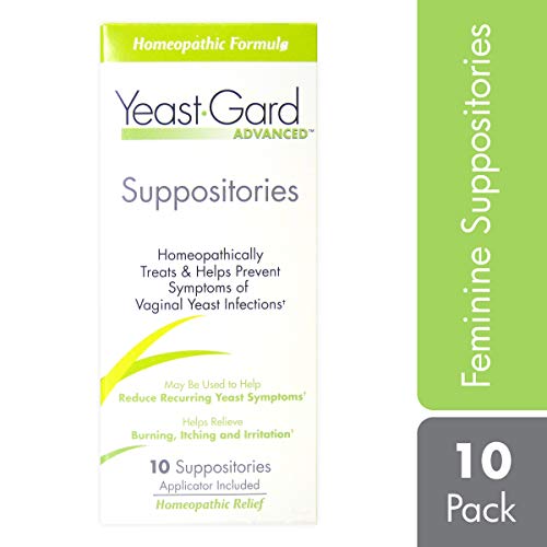 YeastGard Advanced Homeopathic Yeast Infection Vaginal Suppositories - 10 cou...