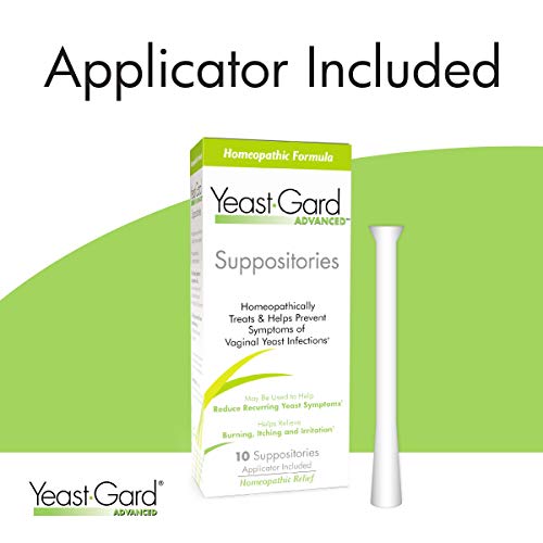 YeastGard Advanced Homeopathic Yeast Infection Vaginal Suppositories - 10 cou...