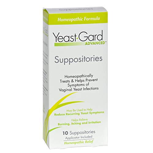 YeastGard Advanced Homeopathic Yeast Infection Vaginal Suppositories - 10 cou...
