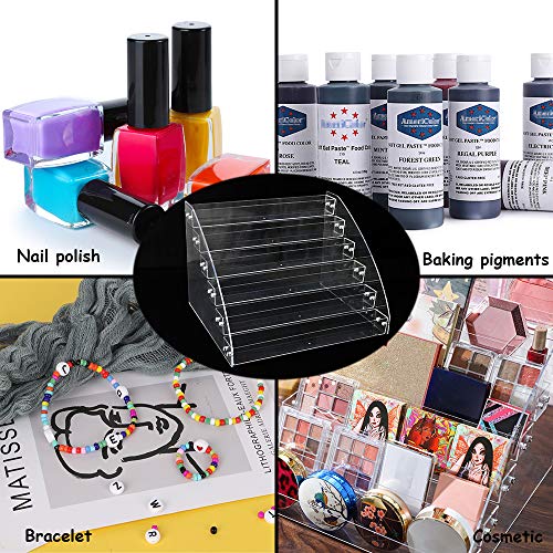Clear Nail Polish Display Holder Organizer, Yebeauty 6 Layers Acrylic Organiz...