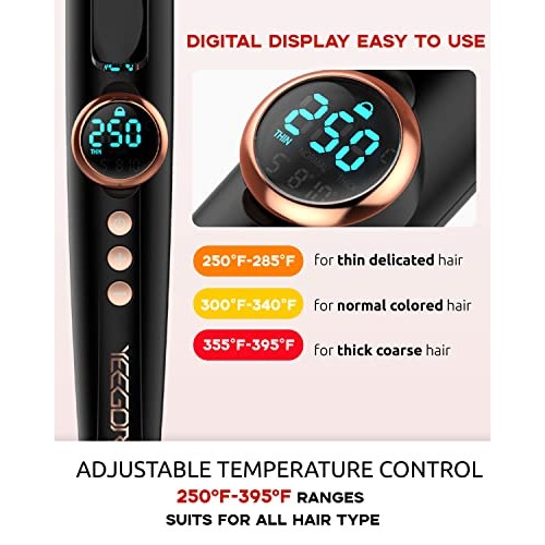 Curling Iron for Short Hair 3/4, Short Hair Curling Iron Women Curling Iron w...