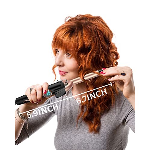 Curling Iron for Short Hair 3/4, Short Hair Curling Iron Women Curling Iron w...