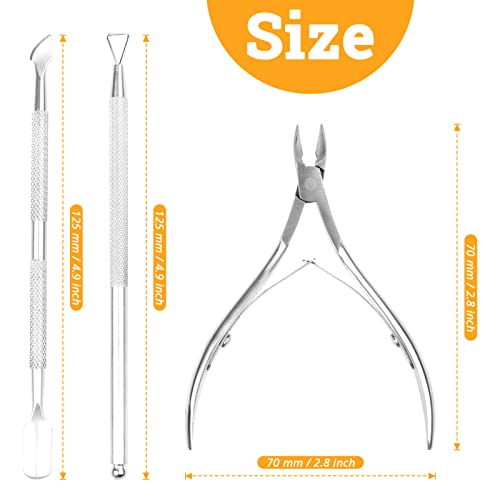 YEEPSYS Cuticle Trimmer with Cuticle Pusher, Cuticle Remover Cutter Nipper Sc...