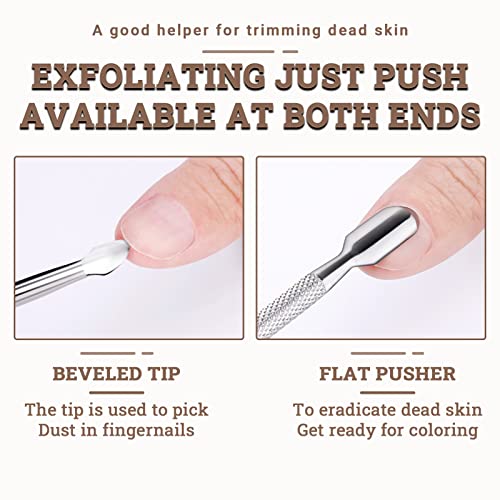 YEEPSYS Cuticle Trimmer with Cuticle Pusher, Cuticle Remover Cutter Nipper Sc...