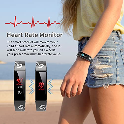 YEGKGO Kids Fitness Tracker for Girls and Boys Ages 5-16, IP68 Waterproof Kid...