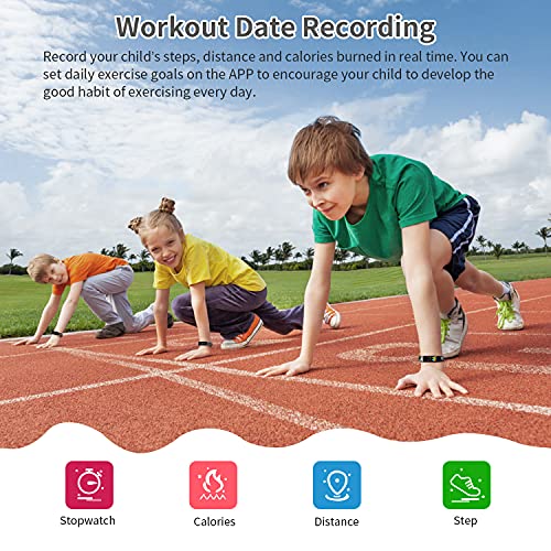 YEGKGO Kids Fitness Tracker for Girls and Boys Ages 5-16, IP68 Waterproof Kid...