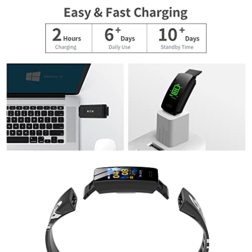 YEGKGO Kids Fitness Tracker for Girls and Boys Ages 5-16, IP68 Waterproof Kid...