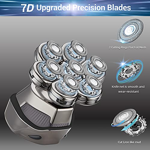YEMIUGO Head Shavers for Bald Men, 9 in 1 Multifunction Electric Shaver & Gro...