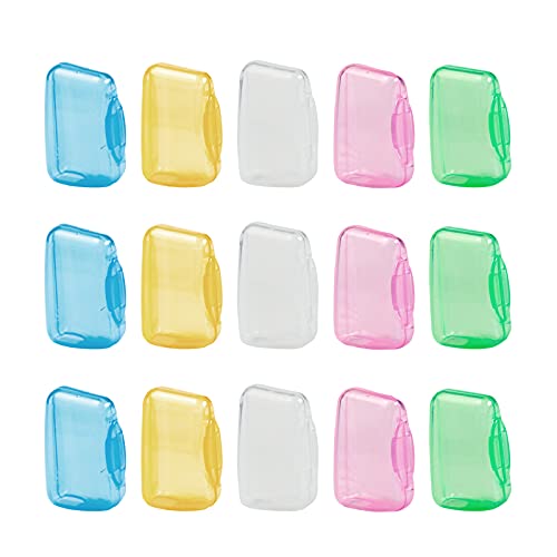 15 PCS Toothbrush Covers Travel Toothbrush Covers Caps for Home and Outdoor T...