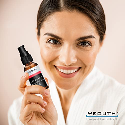YEOUTH Retinol Serum 2.5% for Face Anti-Aging Retinol Serum with Hyaluronic A...