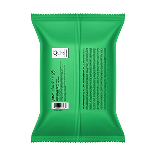 Yes To Soothing Hypoallergenic Facial Wipes for Sensitive Skin, Cucumbers Alo...