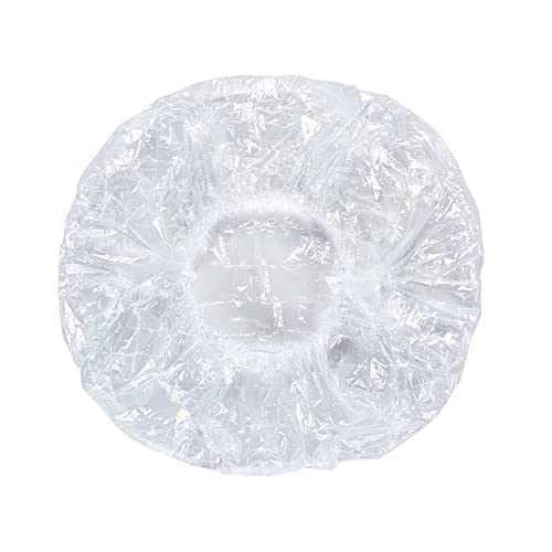 Disposable Shower Cap, 100pcs,larger Thicker Plastic Shower Cap, Waterproof S...