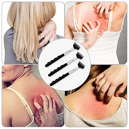 Yexixsr 3 Pack Extendable Back Scratcher Portable Telescopic Back Massager Ba...