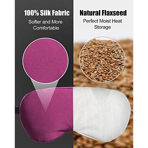 YFONG Eye Mask for Dry Eyes, Moist Heated Microwave Activated Warm Compress W...