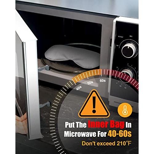 YFONG Eye Mask for Dry Eyes, Moist Heated Microwave Activated Warm Compress W...