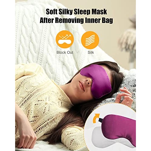 YFONG Eye Mask for Dry Eyes, Moist Heated Microwave Activated Warm Compress W...