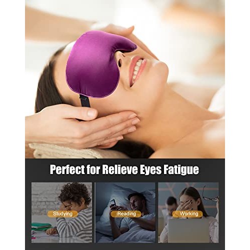 YFONG Eye Mask for Dry Eyes, Moist Heated Microwave Activated Warm Compress W...