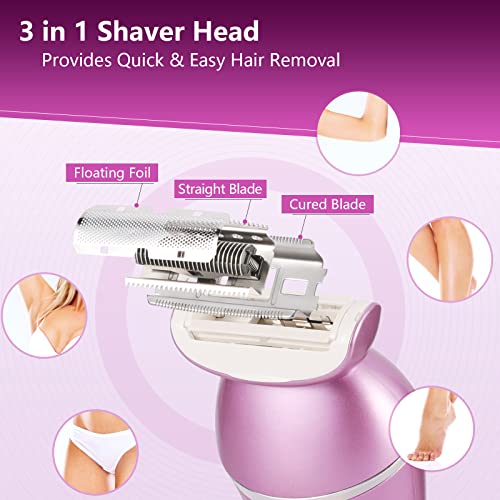 YHC Electric Razors for Women, 5 in 1 Electric Shaver & Epilator for Women Bi...