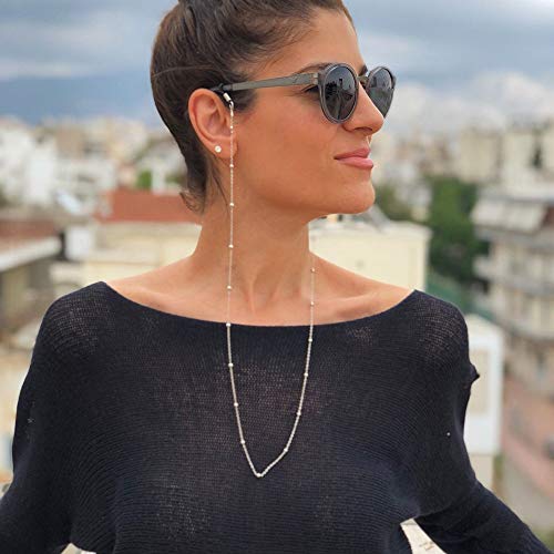 YienDoo Beads Anti-skid Eyeglass Chains Gold Sunglass Retainer Strap Holder