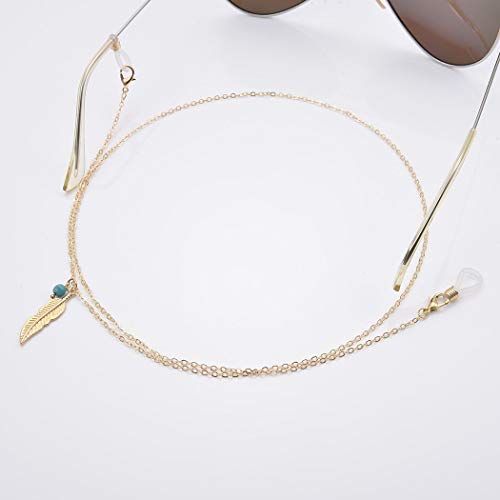 YienDoo Bohemia Women's Eyeglass Chains Anti-skid Glasses Chain Alloy Leaves ...