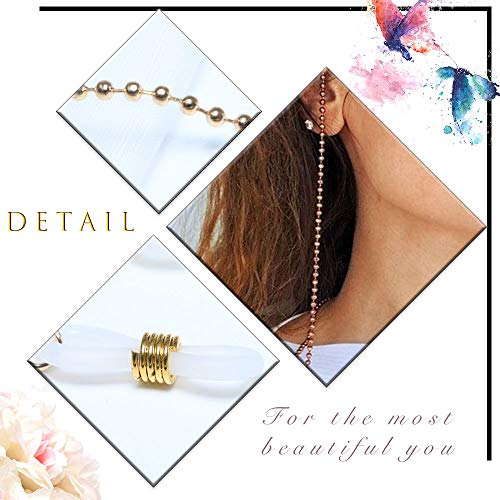 YienDoo Bohemia Women's Eyeglass Chains Anti-skid Glasses Chain Beads Glasses...