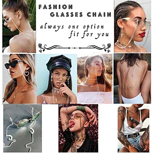 YienDoo Bohemia Women's Eyeglass Chains Anti-skid Glasses Chain Beads Glasses...