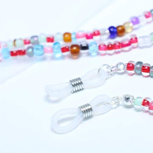 YienDoo Boho Eyeglass Chains with Colorful Beads Anti-skid Glasses Chain Eyeg...