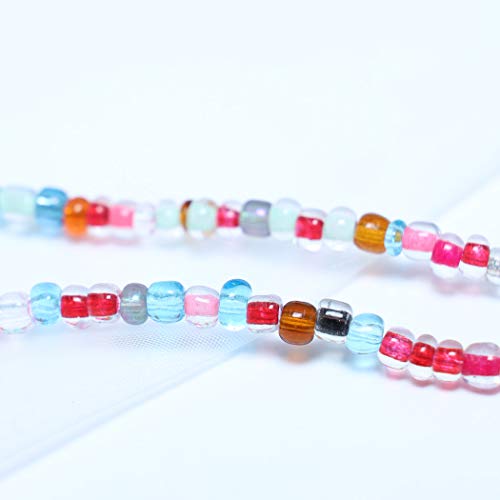 YienDoo Boho Eyeglass Chains with Colorful Beads Anti-skid Glasses Chain Eyeg...