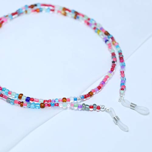 YienDoo Boho Eyeglass Chains with Colorful Beads Anti-skid Glasses Chain Eyeg...