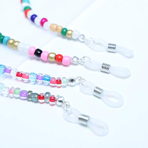 YienDoo Boho Eyeglass Chains with Colorful Beads Anti-skid Glasses Chain Eyeg...