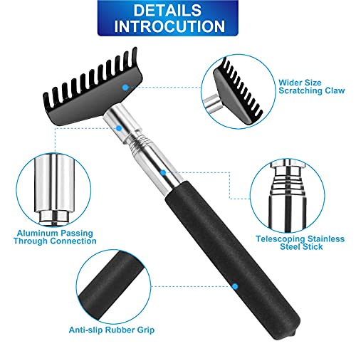 2 Pack Back Scratcher for Men Women,Portable Extendable Stainless Steel Teles...