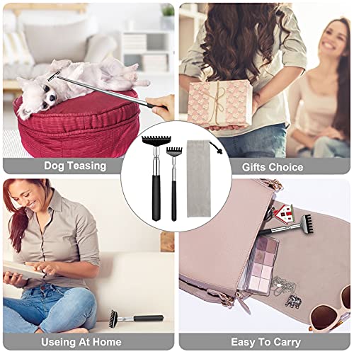 2 Pack Back Scratcher for Men Women,Portable Extendable Stainless Steel Teles...