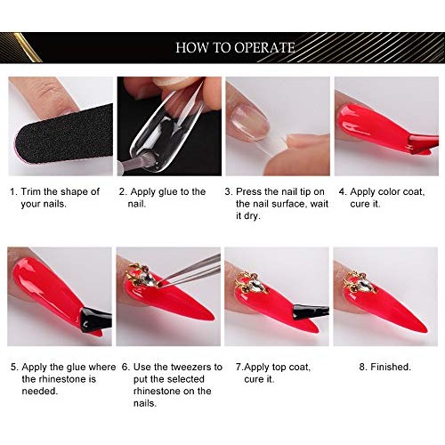 YIMART 10g Fast Drying Strong Adhesive Glue for False Nail Tip Manicure Decor...