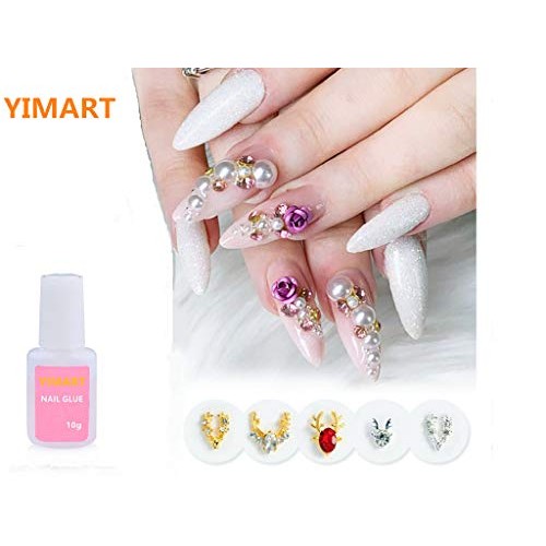 YIMART 10g Fast Drying Strong Adhesive Glue for False Nail Tip Manicure Decor...