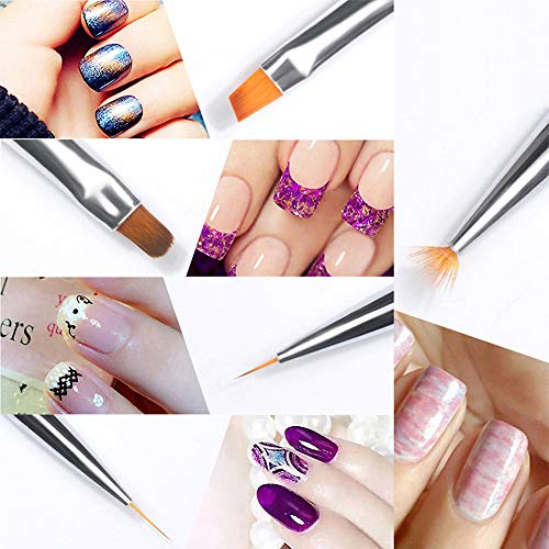 Yimart 20PCS Nail Art Design Dotting Painting Drawing Polish Brush Pen Tools